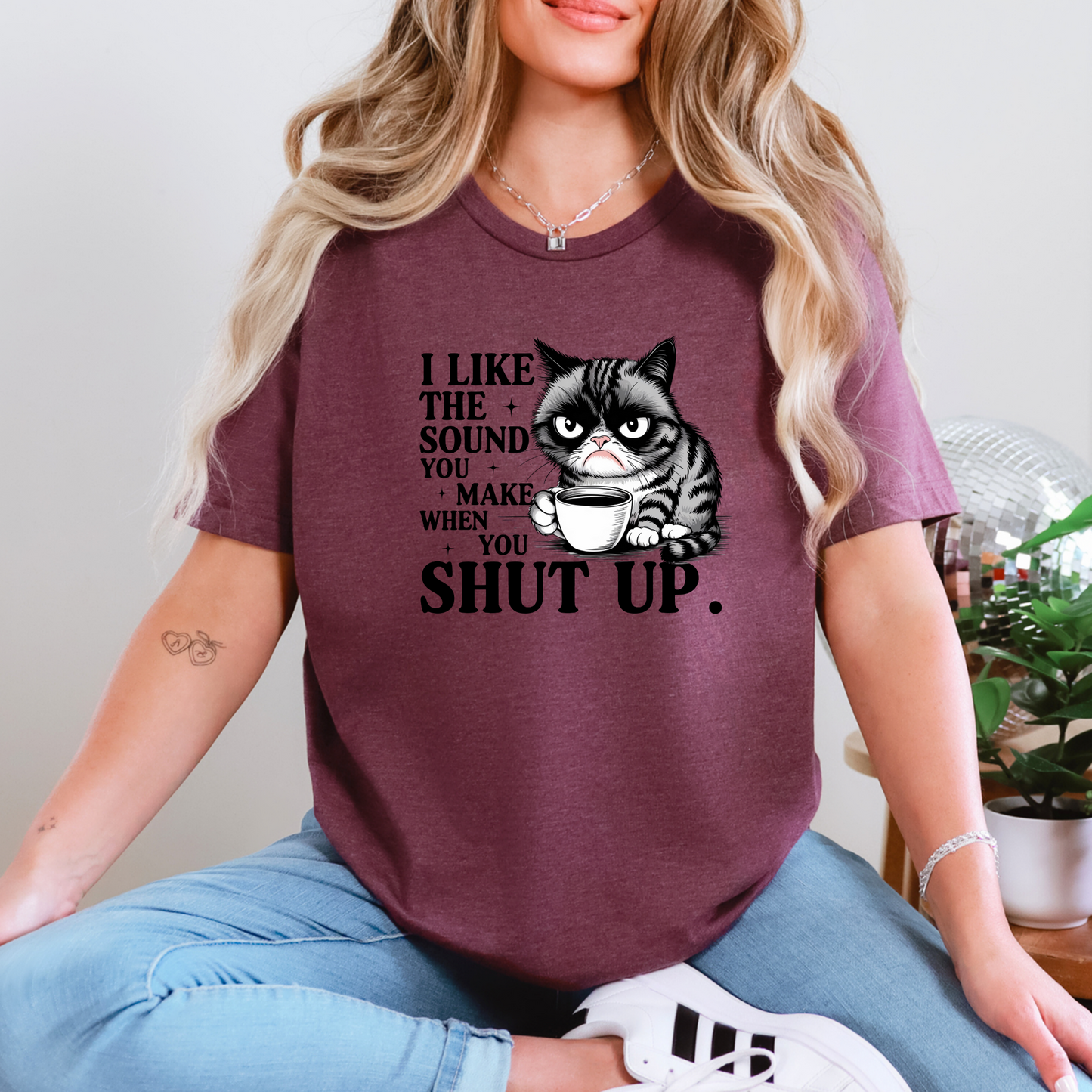 Cat Shut Up Graphic Tee