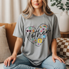 Mother Heart Graphic Tee – Cute & Colorful Mom Life Shirt