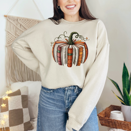 Fall Book Pumpkin Sweatshirt