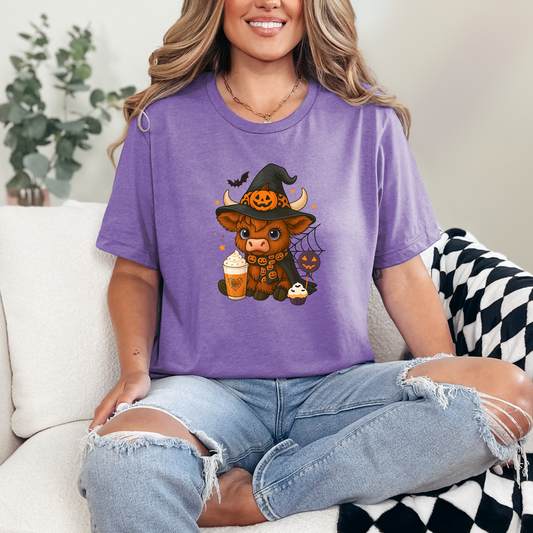 Highland Cow Halloween Graphic Tee