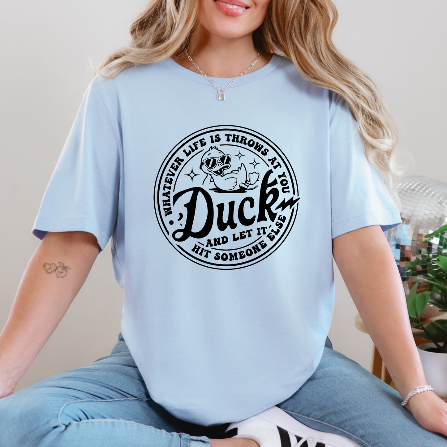 Duck and Let It Graphic Tee