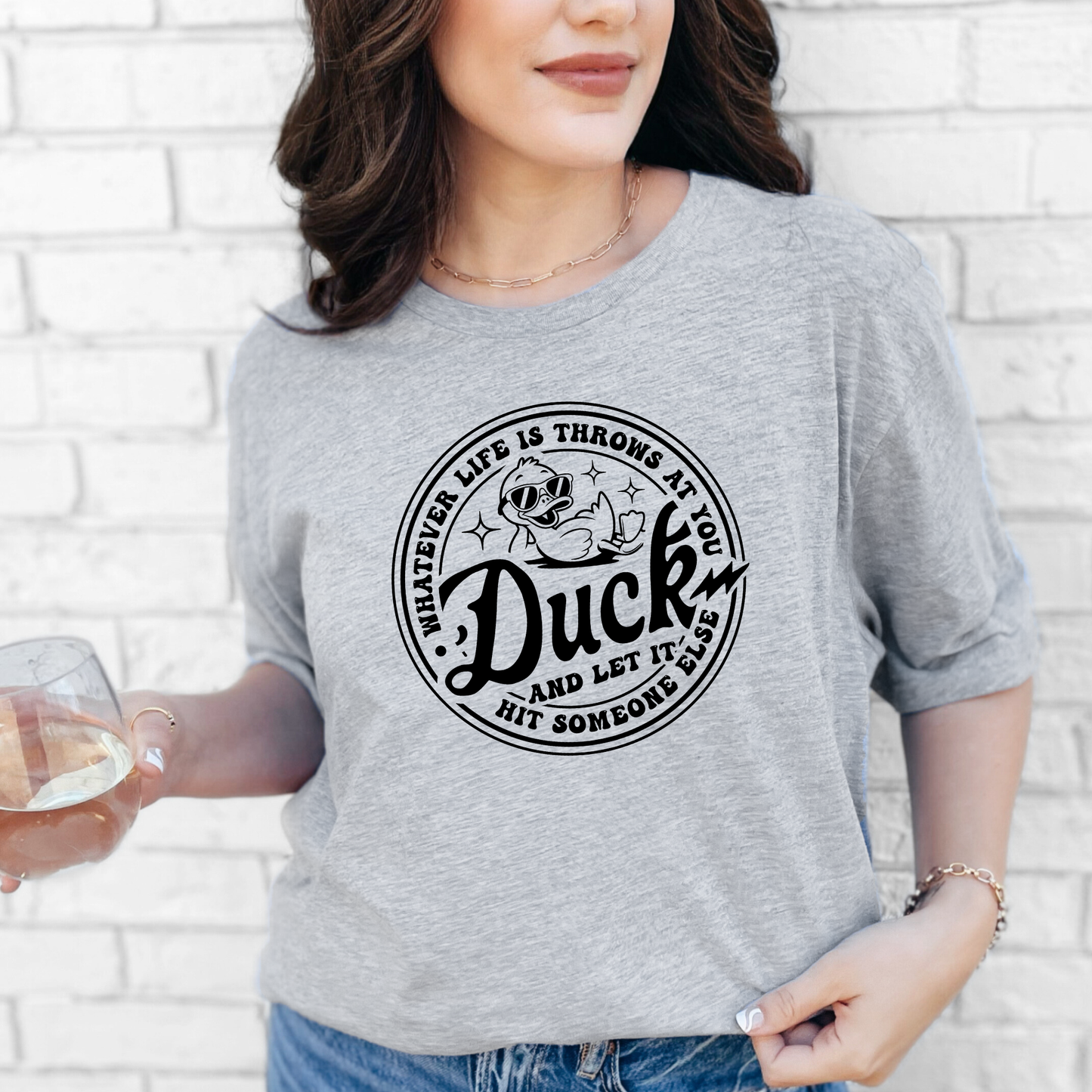 Duck and Let It Graphic Tee