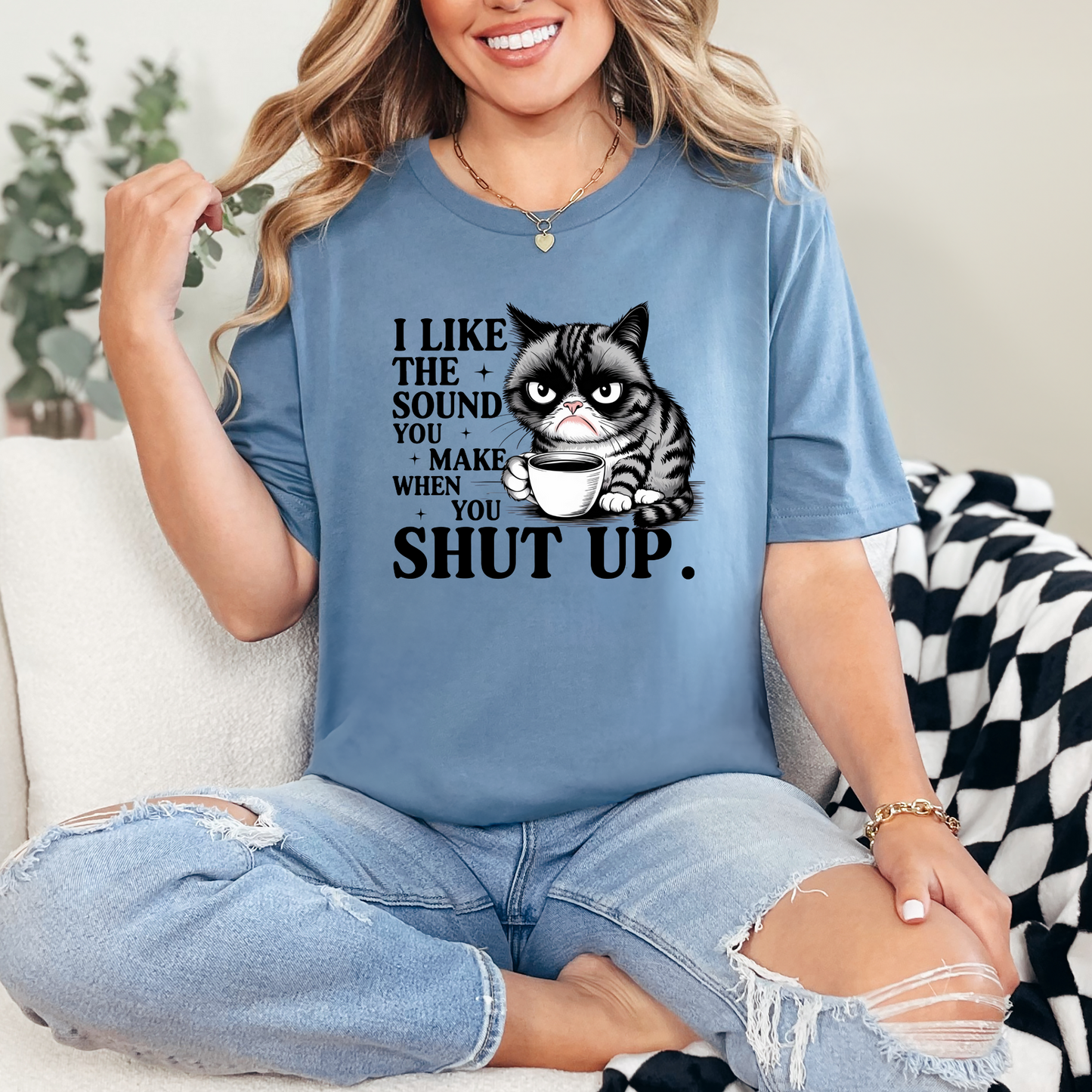 Cat Shut Up Graphic Tee