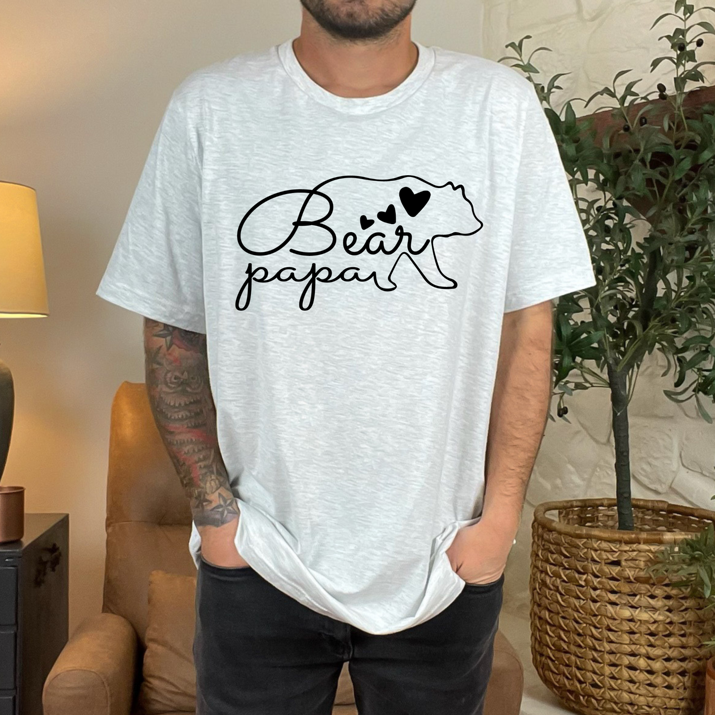 Papa Bear Silhouette Graphic Tee or Sweatshirt