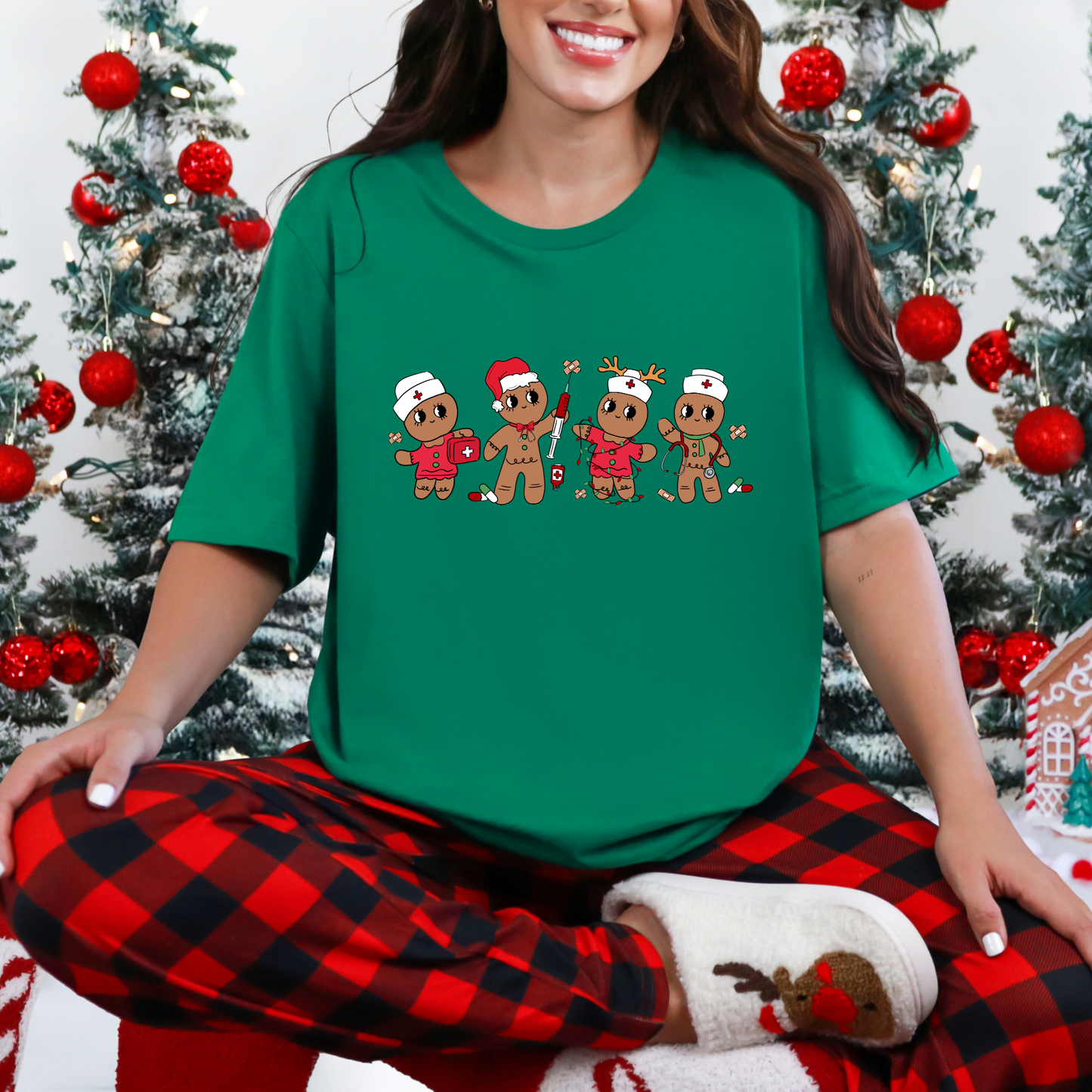 Gingerbread Nurse Graphic Tee