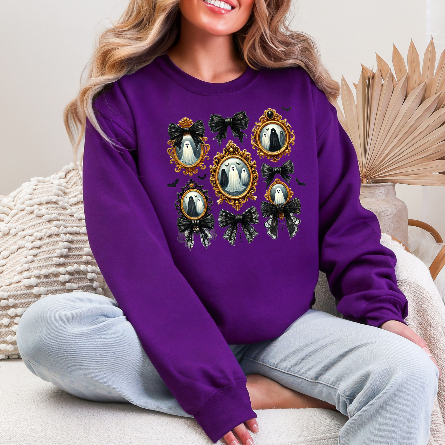 Bow Ghost Coquette Sweatshirt