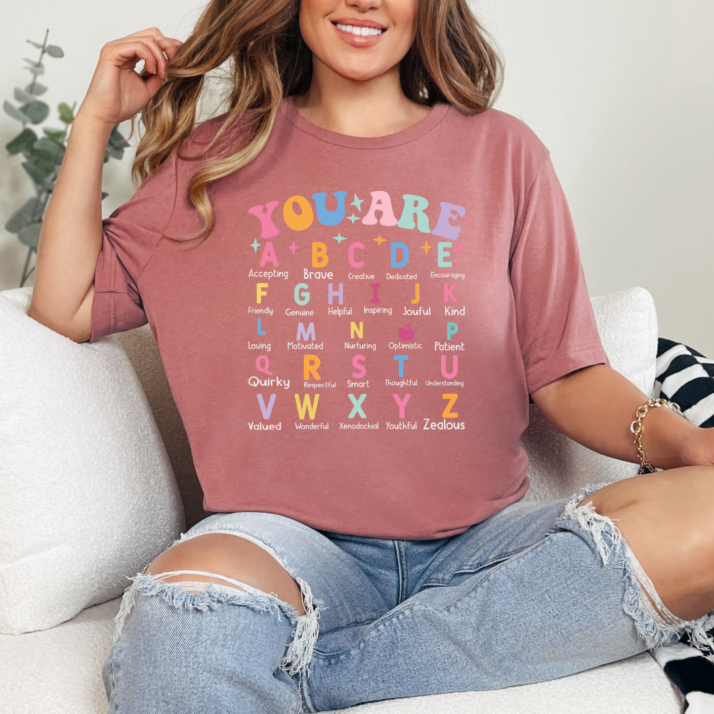 You Are Alphabet Graphic Tee