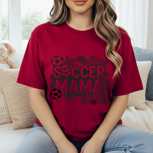 Soccer Mama Graphic Tee – Game Day Mom Shirt