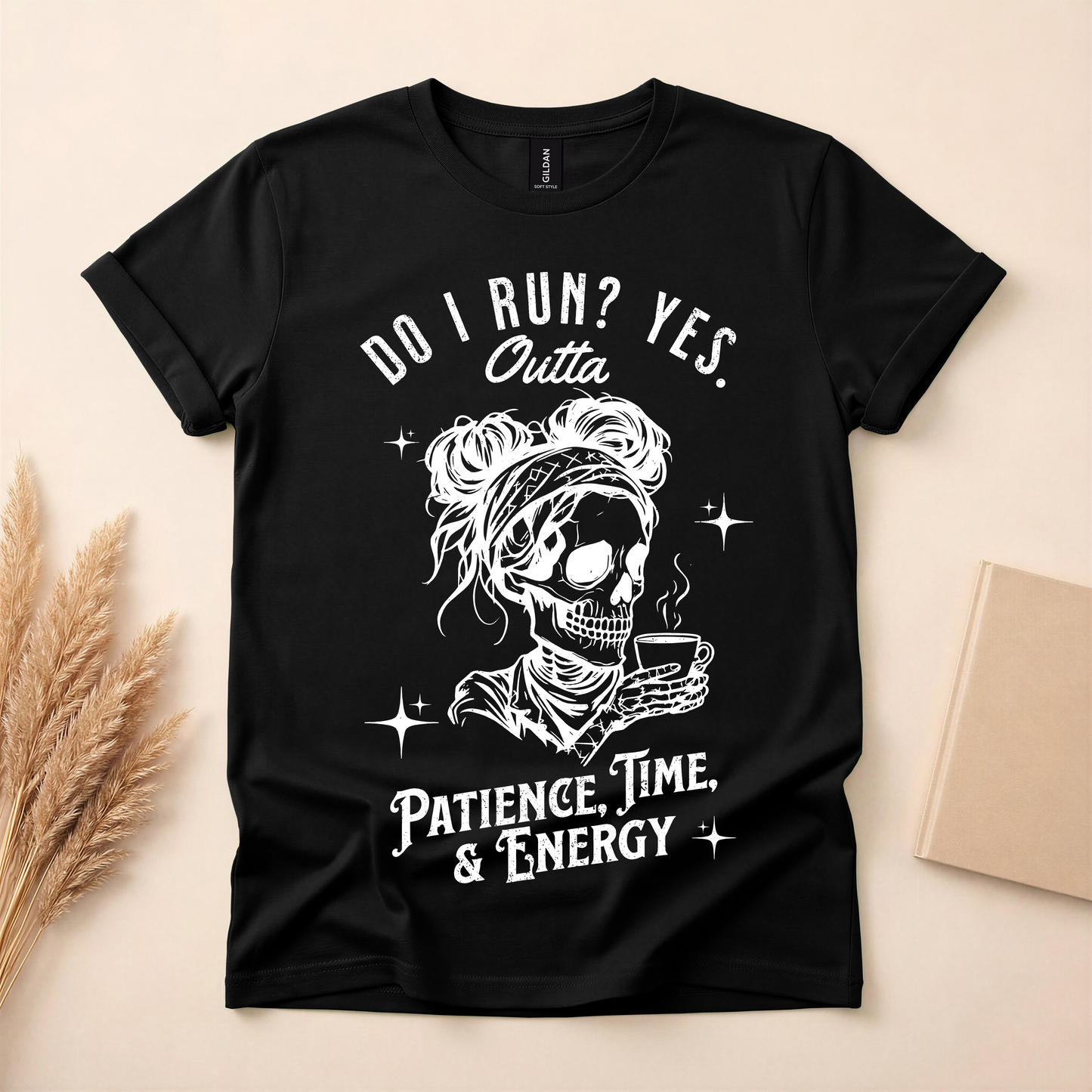 Funny Exhausted Skeleton Shirt – Do I Run? Yes.