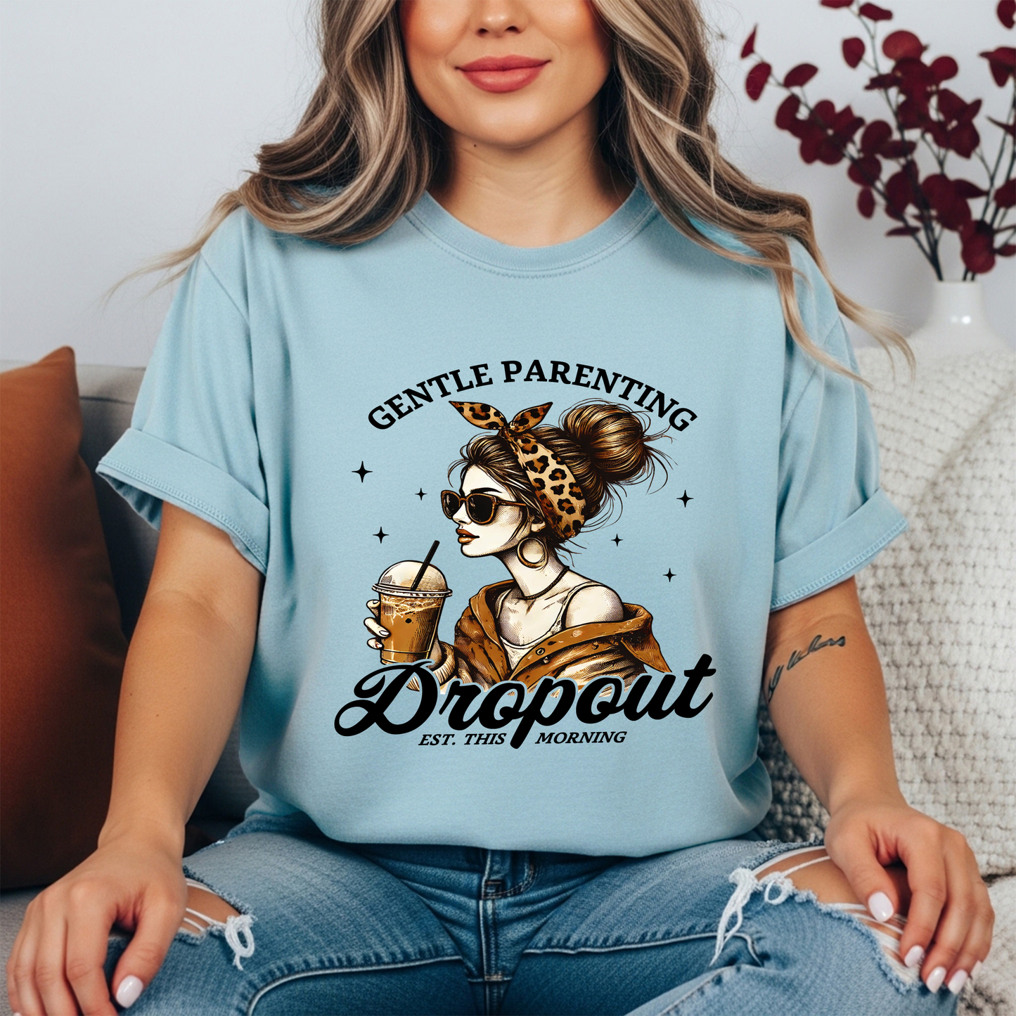 Gentle Parenting Dropout Tee – Funny Mom Life Shirt