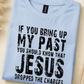 Jesus Dropped the Charges Graphic Tee – Faith Humor Christian Shirt