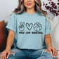 Peace Love Basketball Graphic Tee