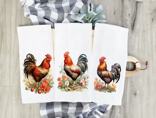 Rooster Tea Towels