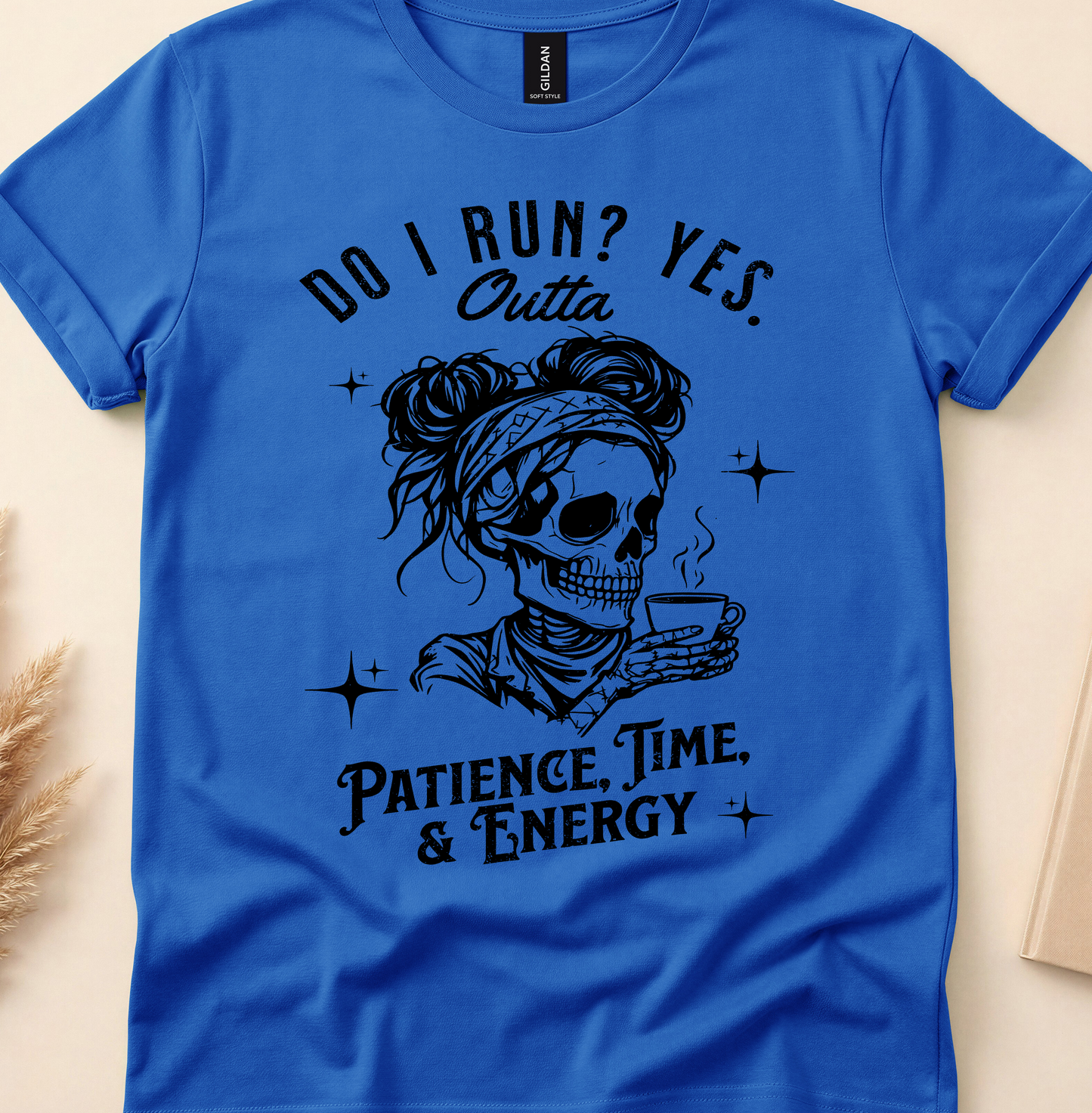 Funny Exhausted Skeleton Shirt – Do I Run? Yes.