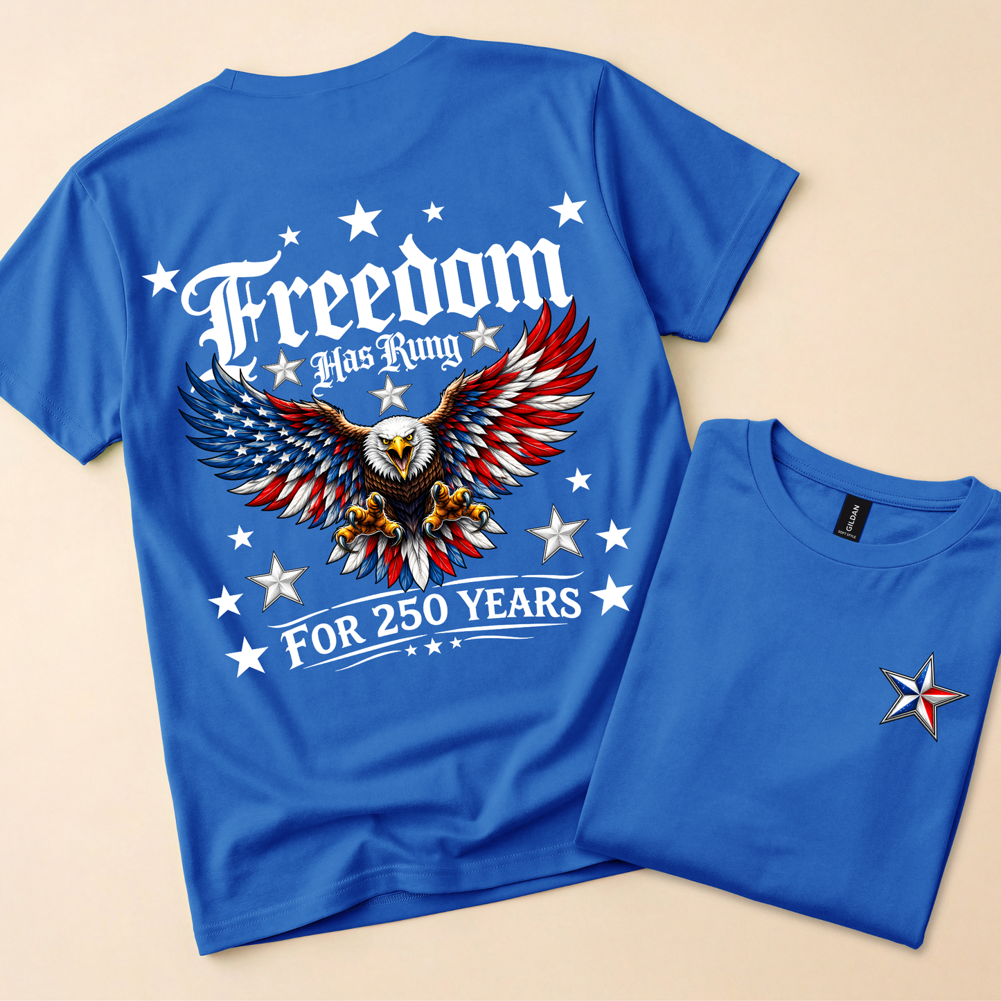 Freedom Has Rung Patriotic Eagle Tee – 250 Years Strong Shirt
