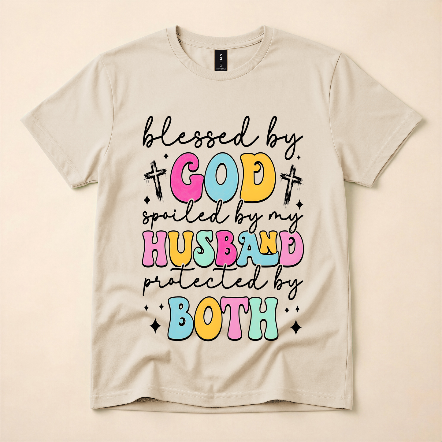 Blessed by God, Spoiled by My Husband Tee