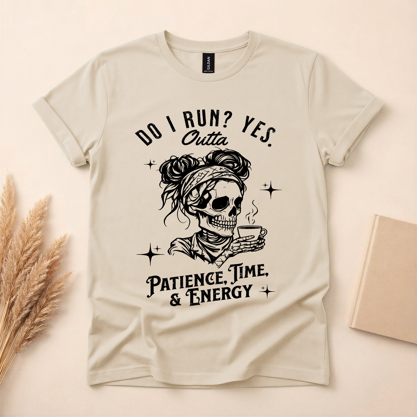 Funny Exhausted Skeleton Shirt – Do I Run? Yes.