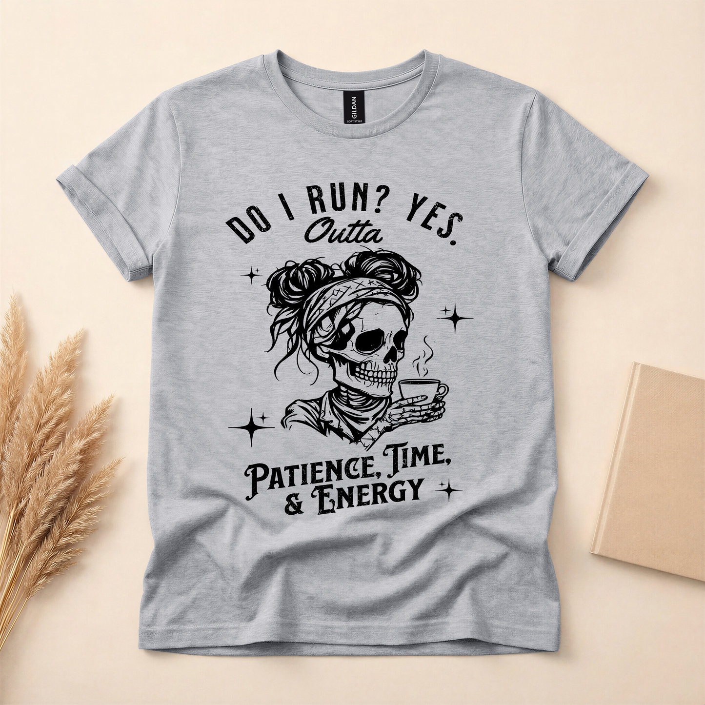 Funny Exhausted Skeleton Shirt – Do I Run? Yes.