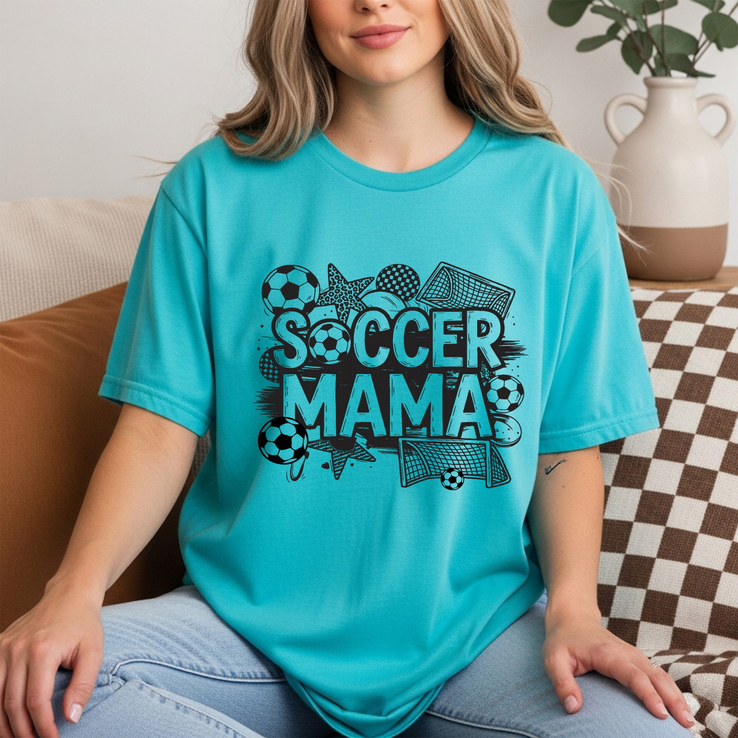 Soccer Mama Graphic Tee – Game Day Mom Shirt