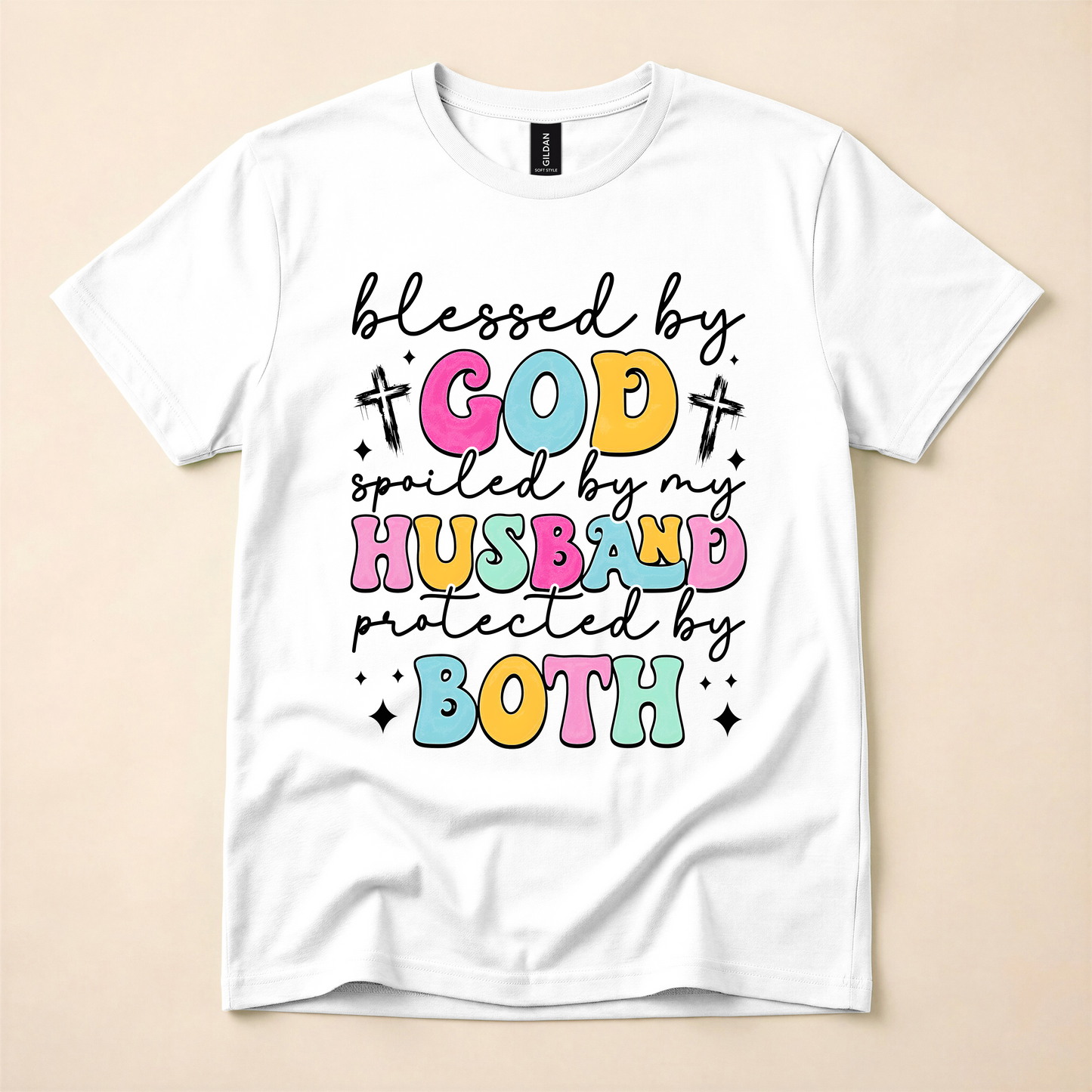 Blessed by God, Spoiled by My Husband Tee