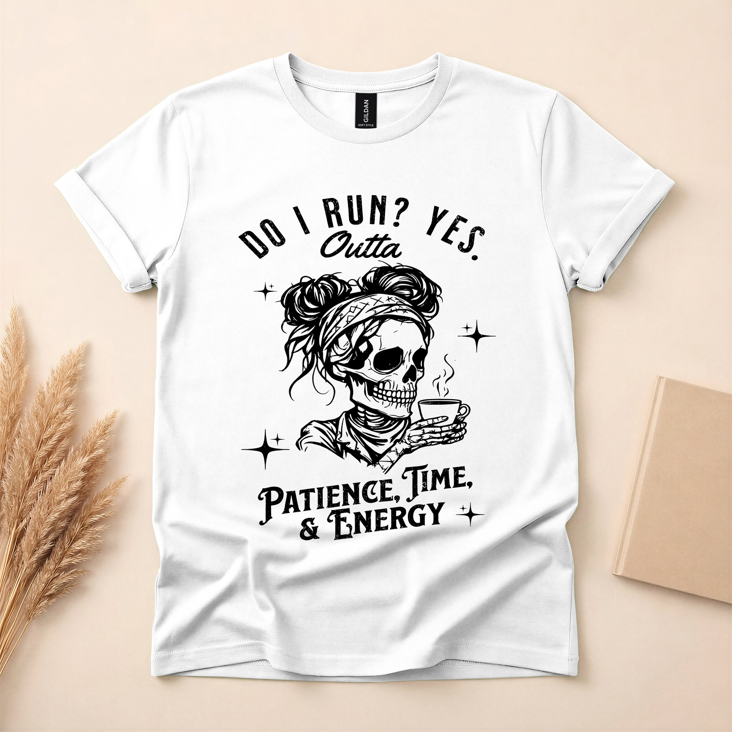 Funny Exhausted Skeleton Shirt – Do I Run? Yes.