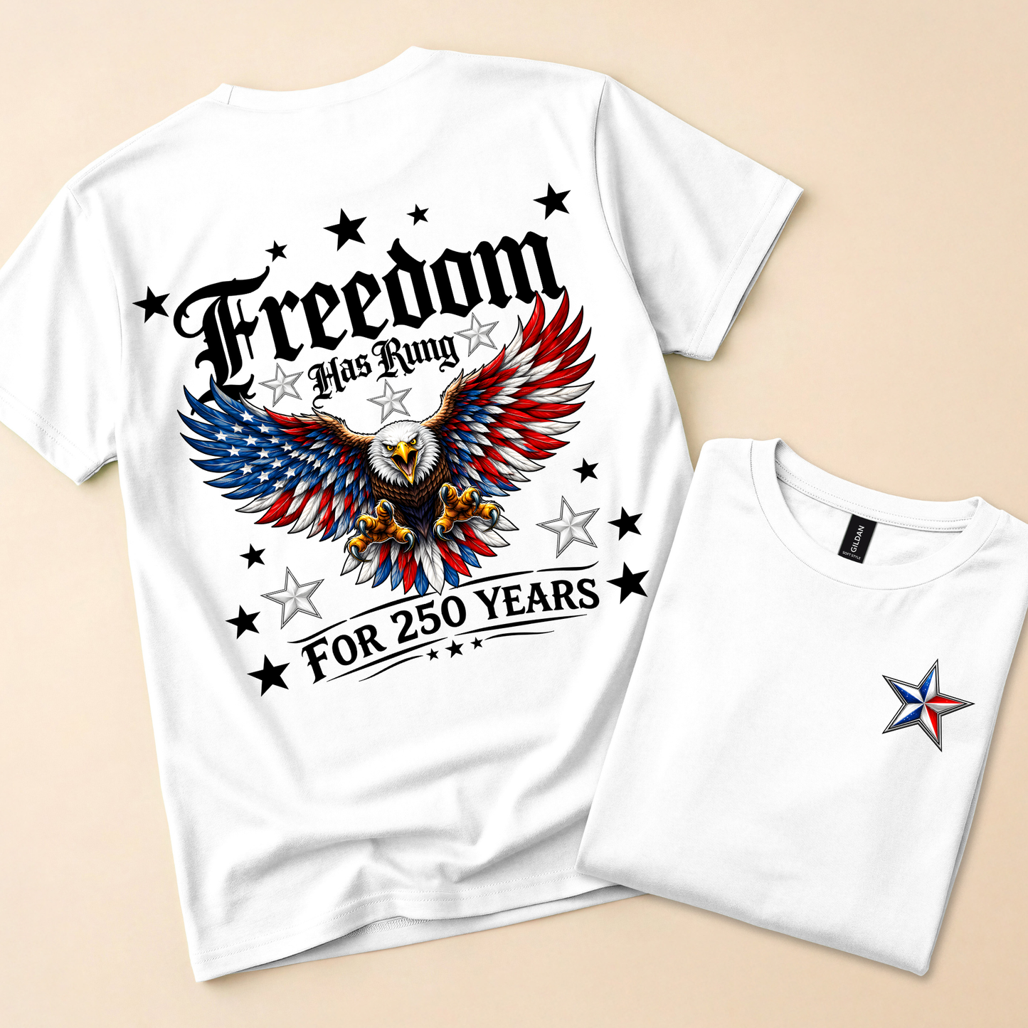 Freedom Has Rung Patriotic Eagle Tee – 250 Years Strong Shirt