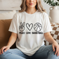Peace Love Basketball Graphic Tee